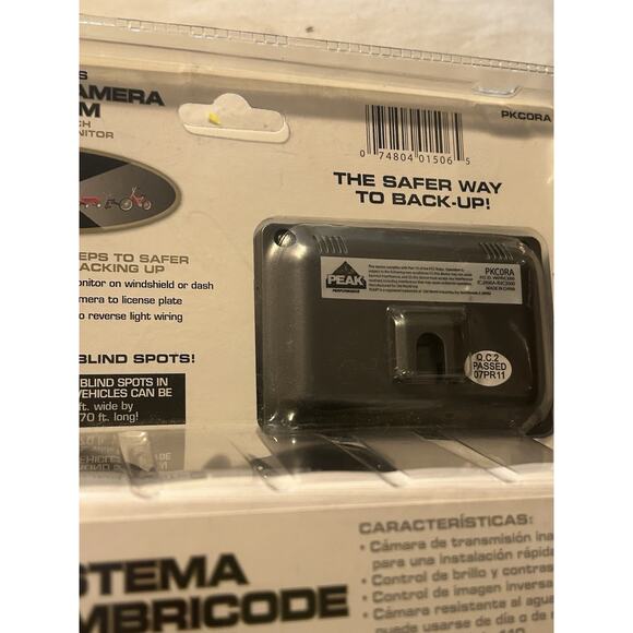 Peak Performance Wireless Back-Up Camera #PKC0RA w 2.4" Color LCD Monitor New! - Picture 3 of 5